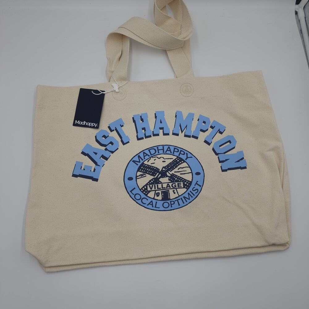 Madhappy East Hamptons Wide Tote Bag in Natural